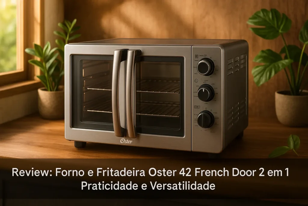 Forno e Fritadeira Oster 42L French Door 2 em 1: Praticidade e Versatilidade