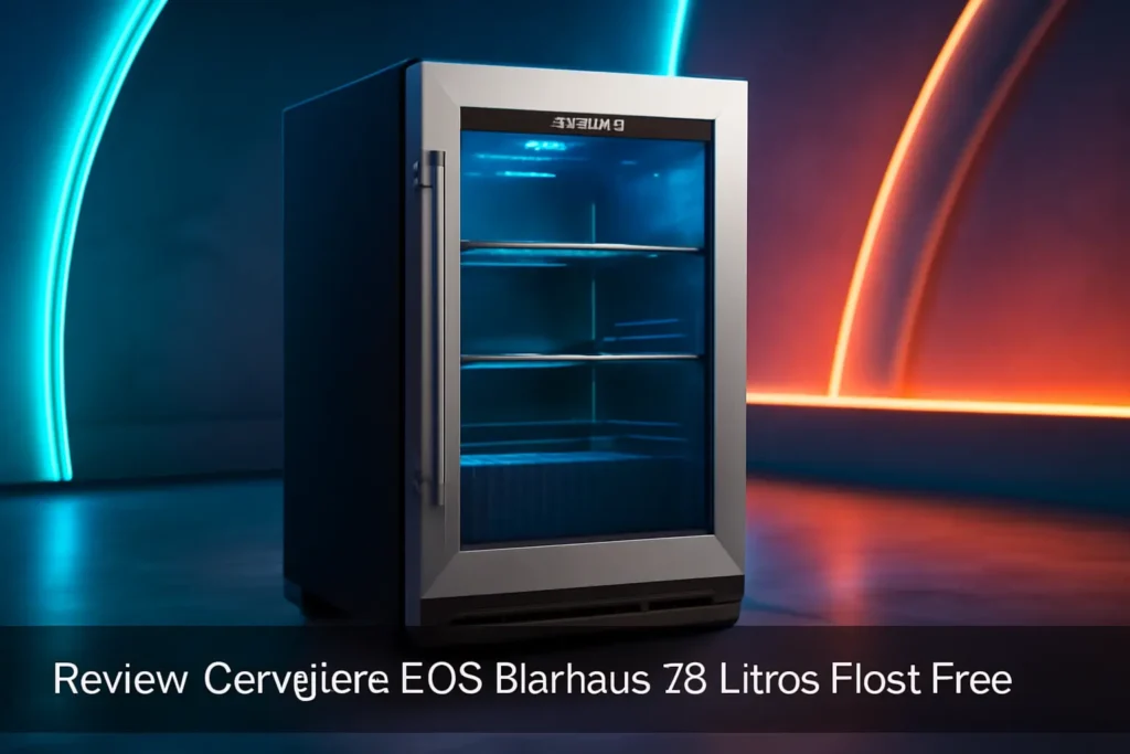 Cervejeira EOS Bierhaus 76 Litros Frost Free com Compressor e Porta de Vidro com Inox Ece80 110v