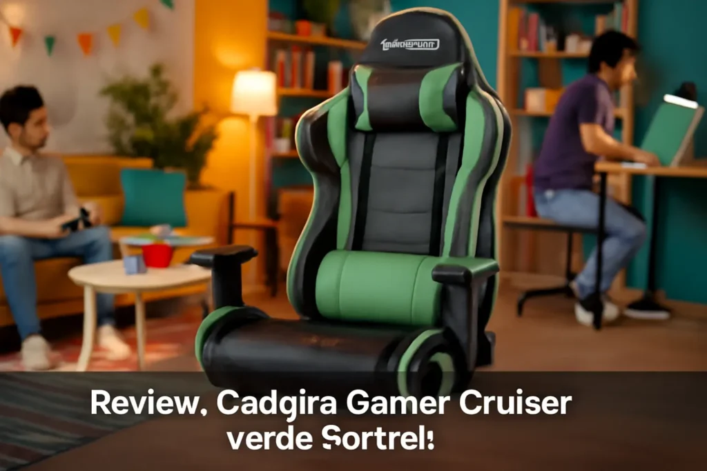 Cadeira Gamer Cruiser Verde Fortrek: Conforto e Estilo para Longas Sessões de Jogo