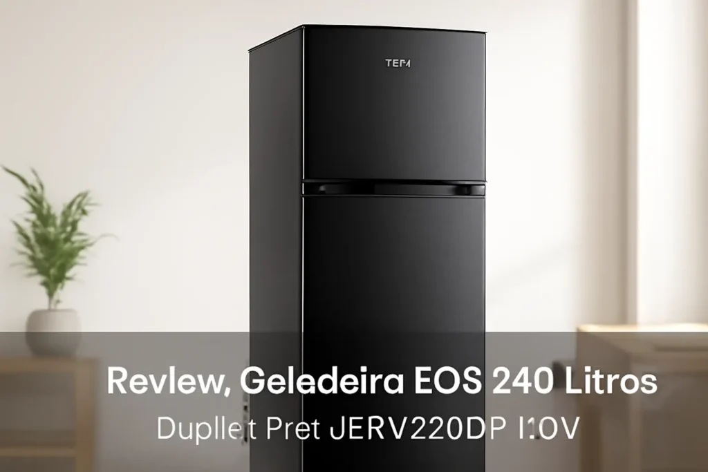 Geladeira EOS 240 Litros Duplex Preto ERV270DP 110V – Eficiência e Design Compacto