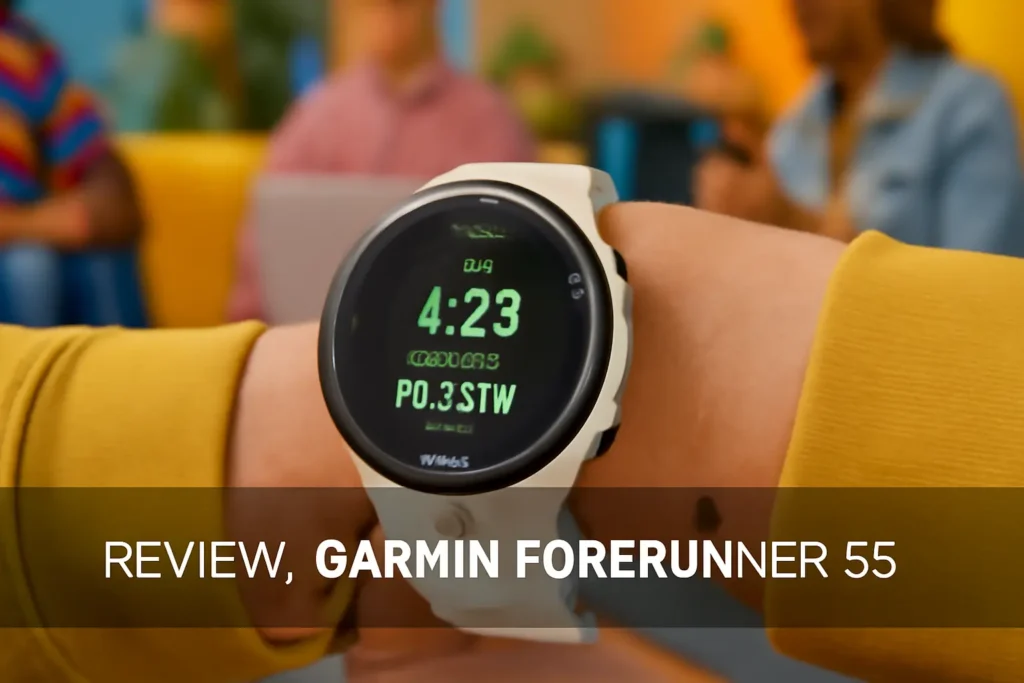 Relógio Garmin Forerunner 55 Branco: Monitor Cardíaco de Pulso com GPS