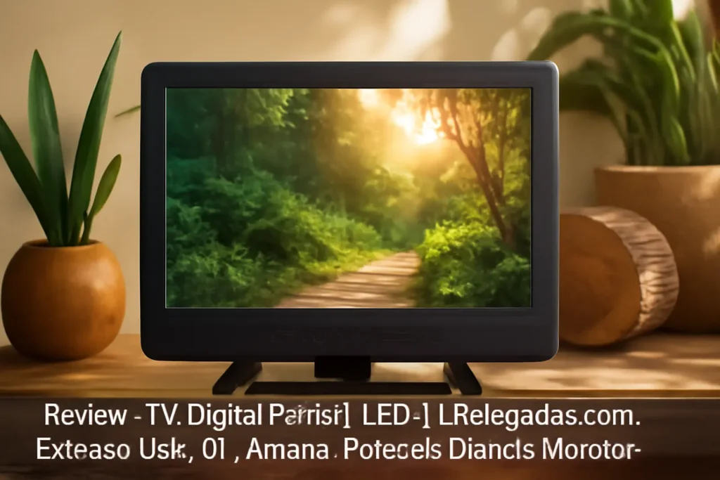 TV Digital Portátil LED 14 Polegadas com Entrada USB, AV, Antena, Fone de Ouvido Monitor Versátil