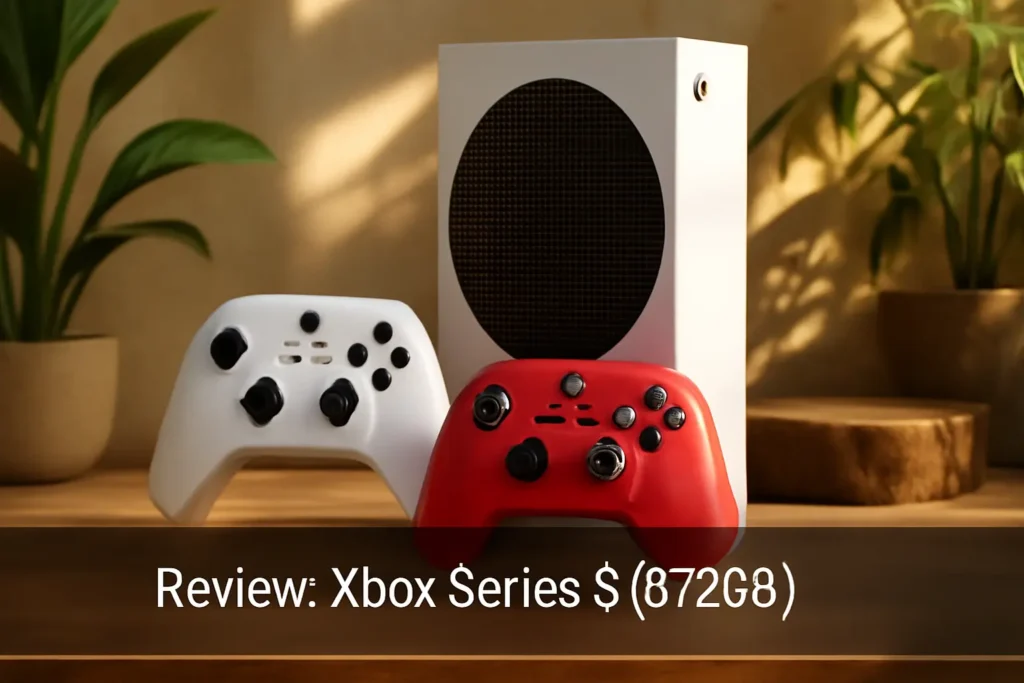 Console Xbox Series S 512GB com 1 Controle Branco e 1 Vermelho