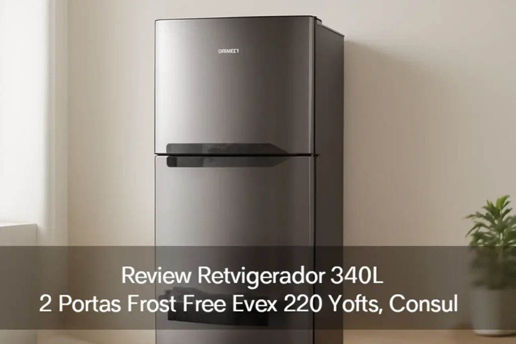 Refrigerador 340L 2 Portas Frost Free Evox 220 Volts, Inox, Consul