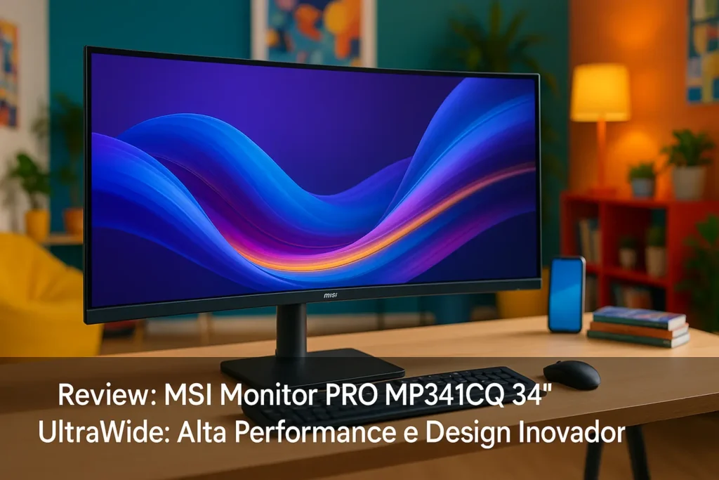 MSI Monitor PRO MP341CQ 34" UltraWide: Alta Performance e Design Inovador