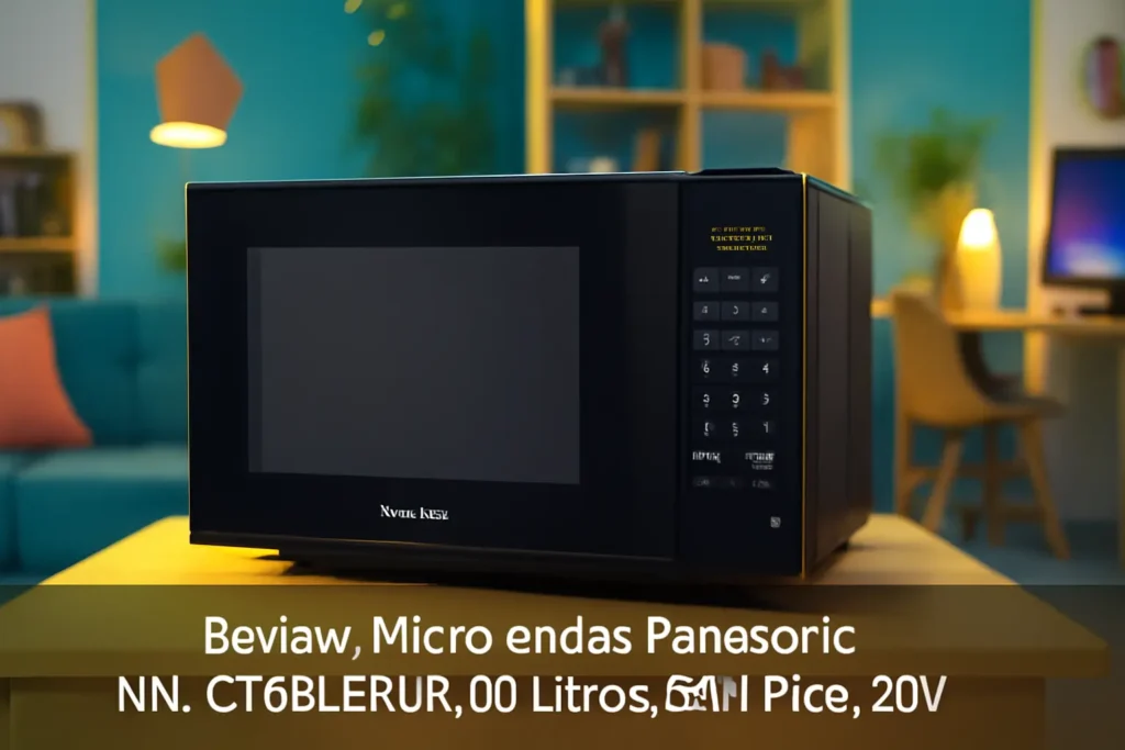 Micro-ondas Panasonic NN-GT68LBRUK 30 Litros, Grill, Preto, 220V - Eficiência e Versatilidade na Cozinha