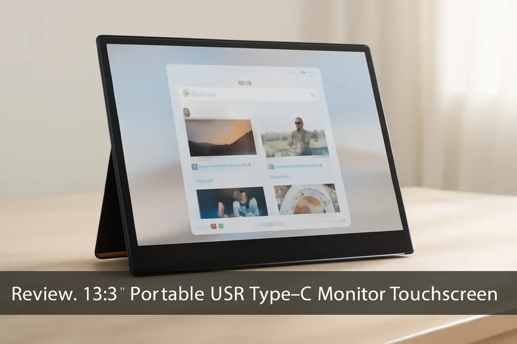 13.3” Portable USB Type-C Monitor Touchscreen