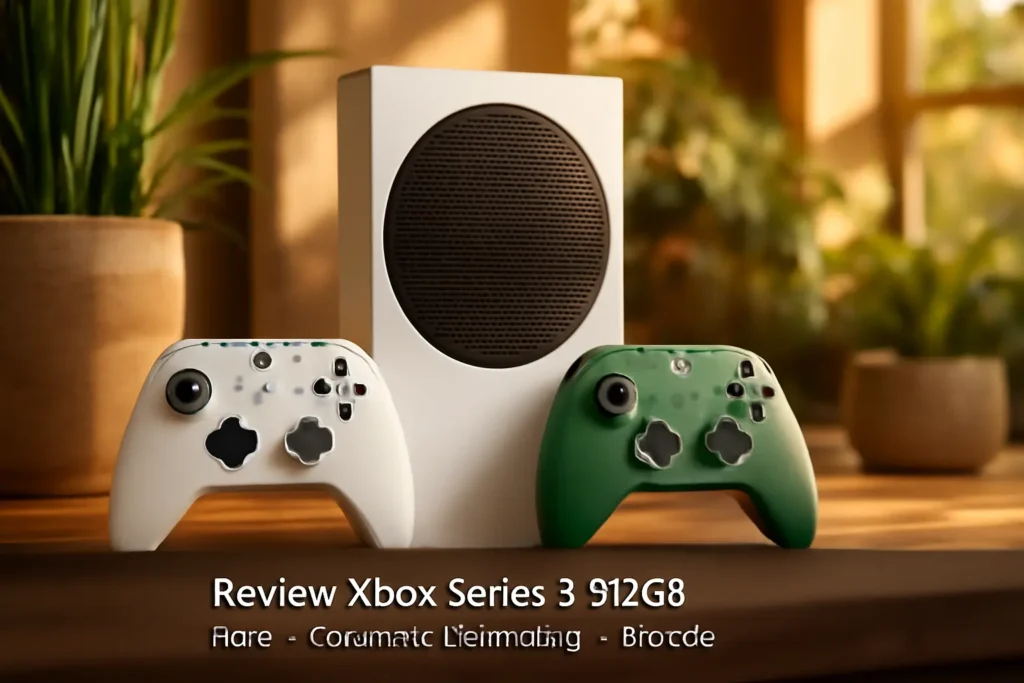 Console Xbox Series S 512GB com 1 Controle Branco e 1 Verde