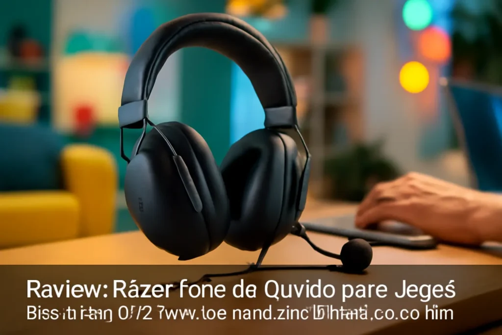 Razer Fone de Ouvido para Jogos BlackShark V2 X: Som Surround 7.1 e Drivers de 50 mm