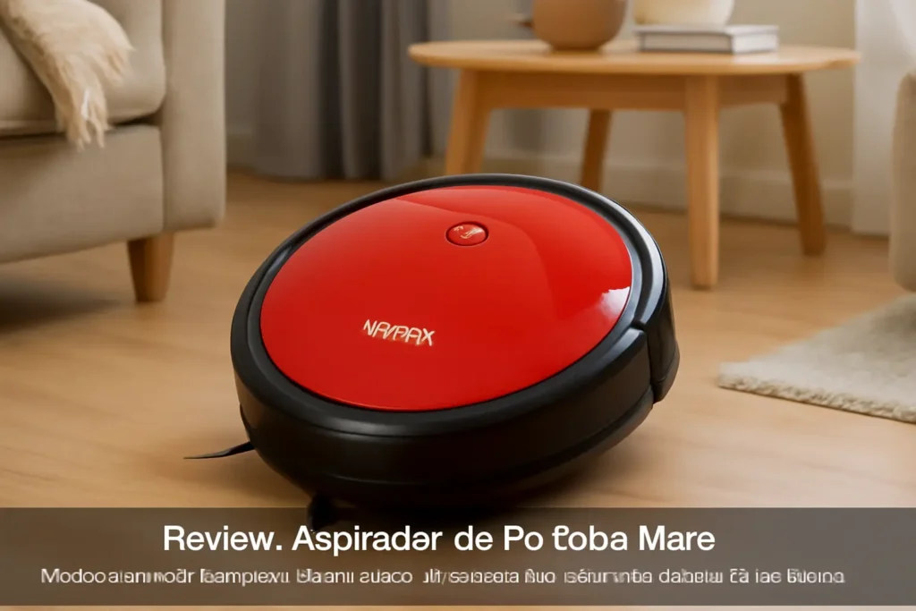 Aspirador de Pó Robô Mars Varre + Aspira + Passa Pano Bivolt com 30W e Bateria Recarregável, Vermelho/Preto Multi Home - HO400