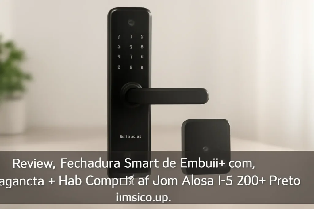 Fechadura Smart de Embutir com Maçaneta + Hub Compatível com Alexa IFR 7000+ Preto Intelbras