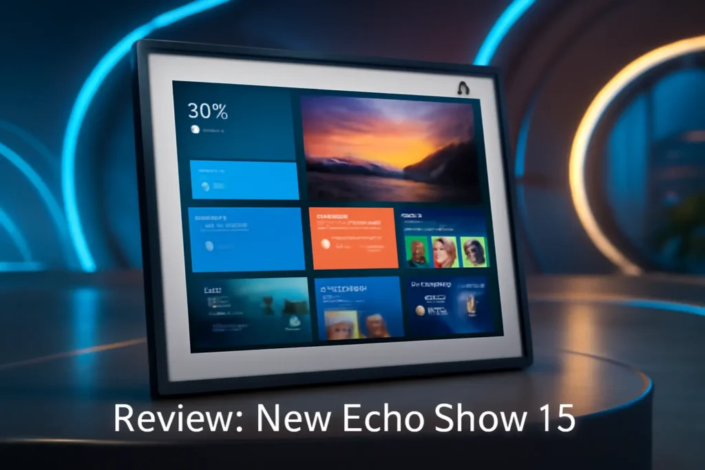 Novo Echo Show 15 | Smart display Full HD de 15,6” com Alexa