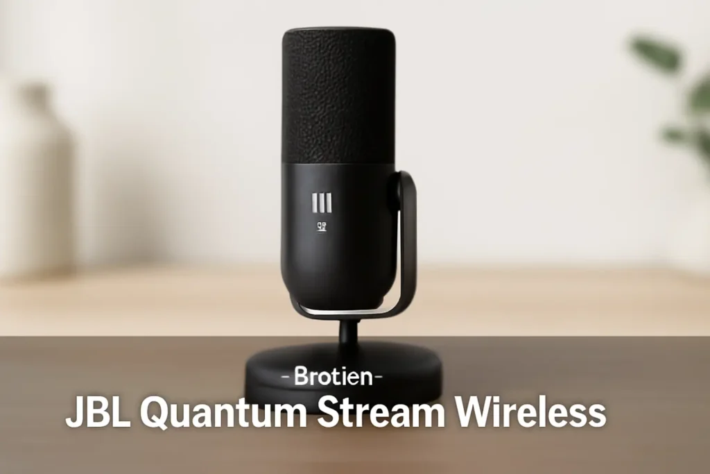 Microfone JBL Quantum Stream Wireless com Conexão USB-C: Gravação Clara e Performance Impecável