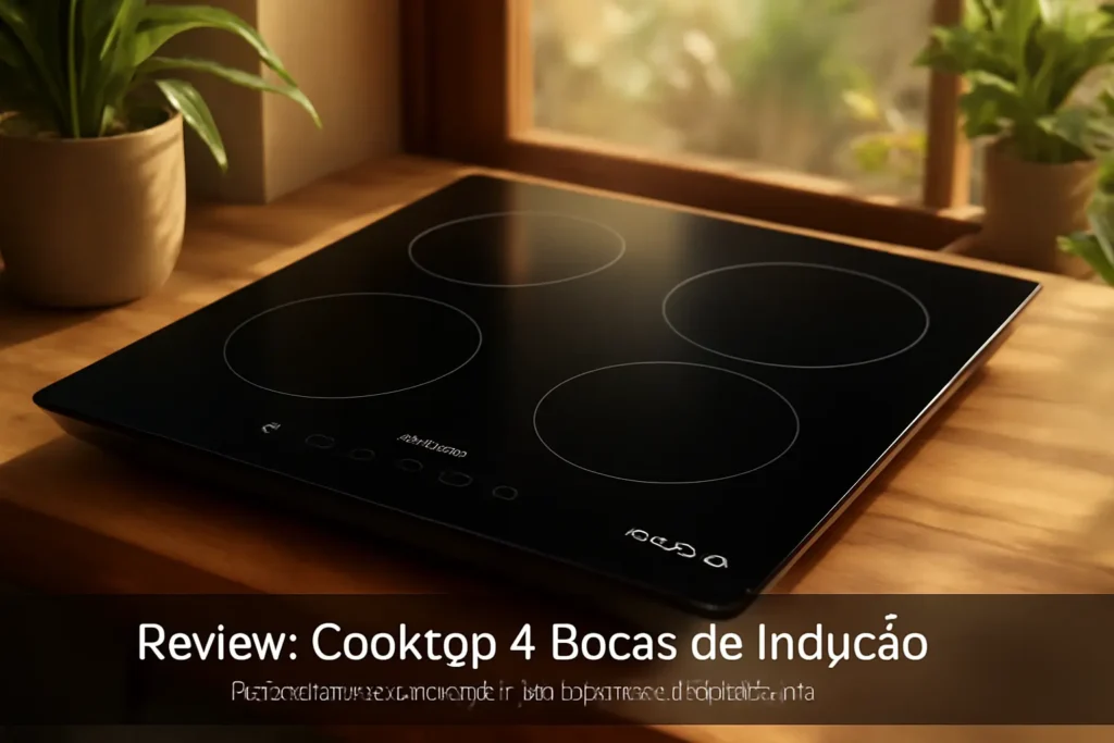 Cooktop 4 Bocas de Indução Brastemp com Funções Especiais - BDJ60BE 220V