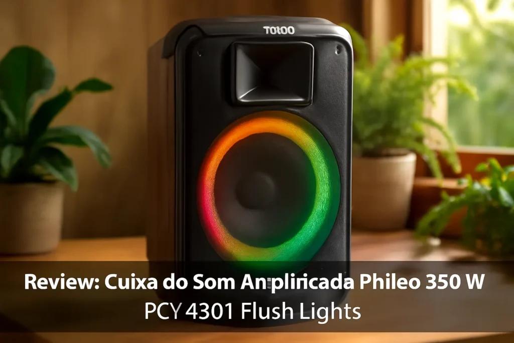 Caixa de Som Amplificada Philco 350W PCX4501 Flash Lights