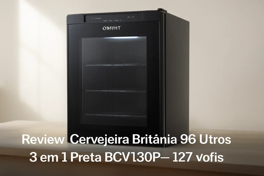 Cervejeira Britânia 96 Litros 3 em 1 Preta BCV130P – 127 Volts