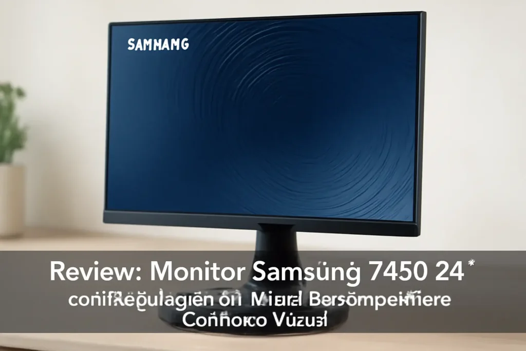 Monitor Samsung T450 24" com Regulagem de Altura: Desempenho e Conforto Visual