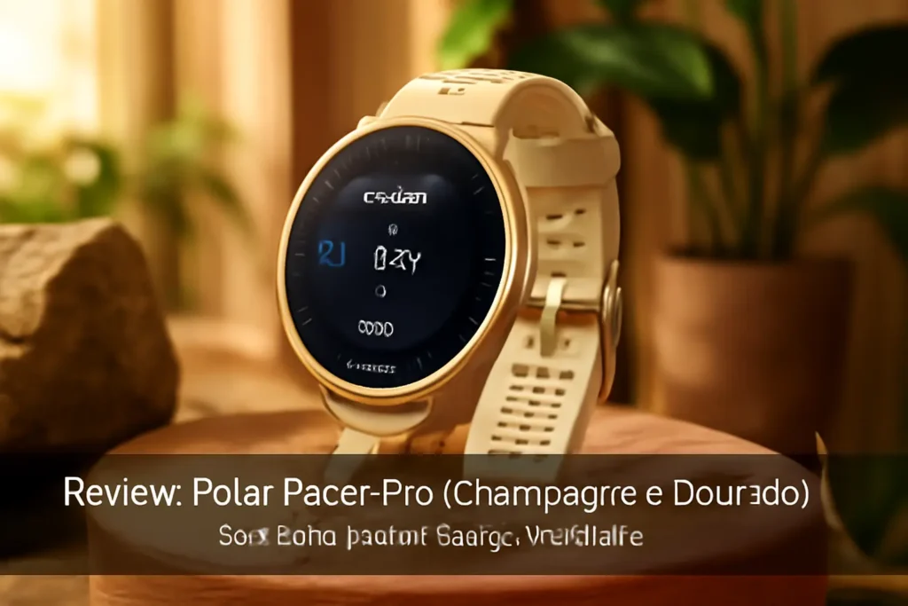 Polar Pacer Pro Champagne e Dourado: GPS Avançado e Design Ultraleve