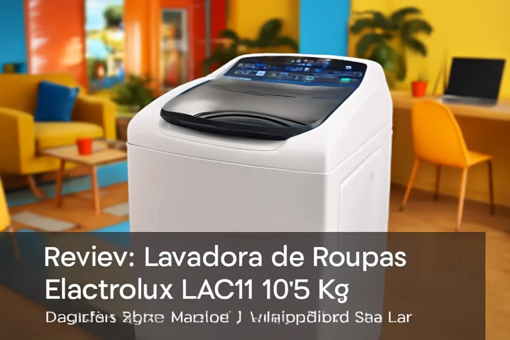 Lavadora de Roupas Electrolux LAC11 10,5 kg: Dispenser Autolimpante e Inovação no Seu Lar