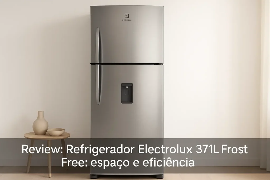Refrigerador Electrolux 371L Frost Free: espaço e eficiência