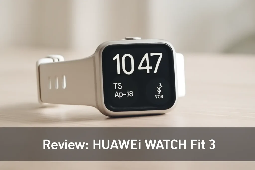 HUAWEI WATCH Fit 3: Design Ultra-fino, Tela AMOLED e Monitoramento de Saúde Completo