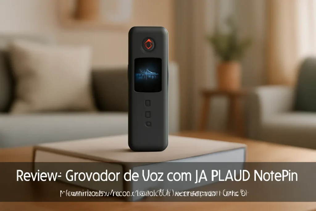 Gravador de Voz com IA PLAUD NotePin: Transcrição e Resumo com Inteligência Artificial
