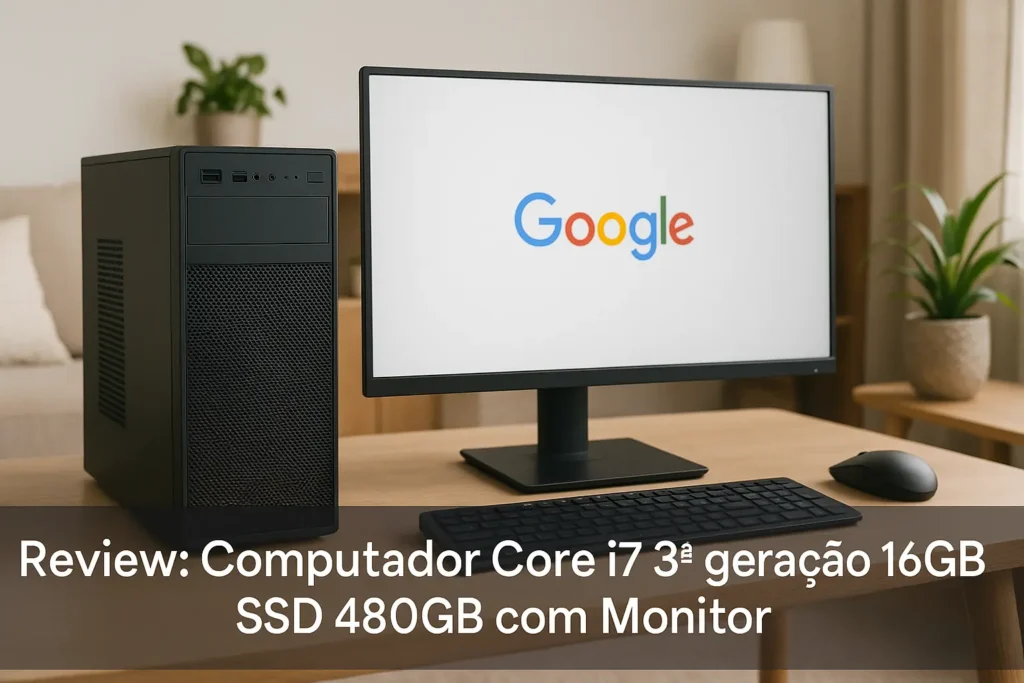 Computador Core i7 3ª geração 16GB SSD 480GB com Monitor