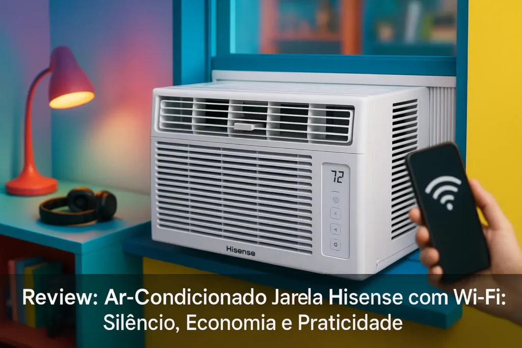 Ar-Condicionado Janela Hisense com Wi-Fi: Silêncio, Economia e Praticidade
