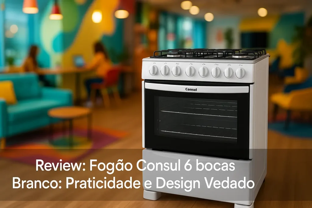 Fogão Consul 6 bocas Branco: Praticidade e Design Vedado