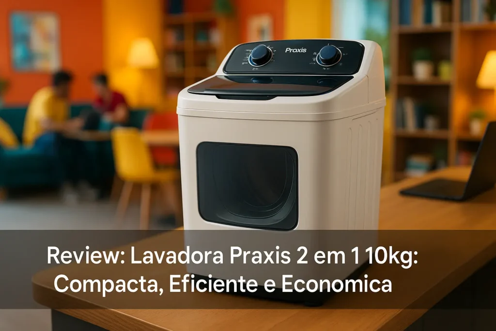 Lavadora Praxis 2 em 1 10kg: Compacta, Eficiente e Econômica