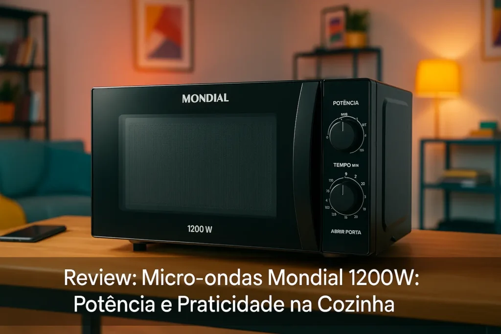 Micro-Ondas Mondial 1200W: Potência e Praticidade na Cozinha