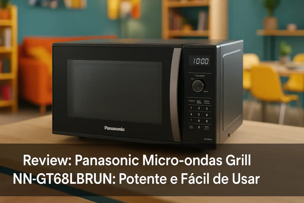 Panasonic Micro-ondas Grill NN-GT68LBRUN: Potente e Fácil de Usar