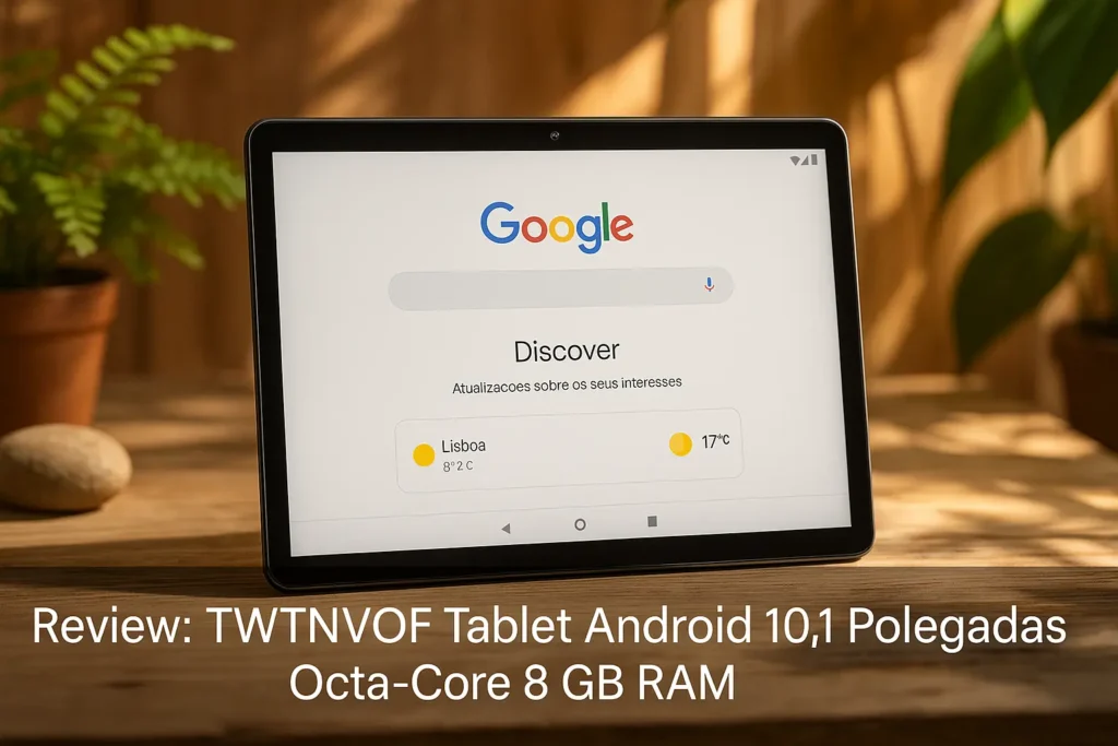 TWTNVOF Tablet Android 10,1 Polegadas Octa-Core 8 GB RAM