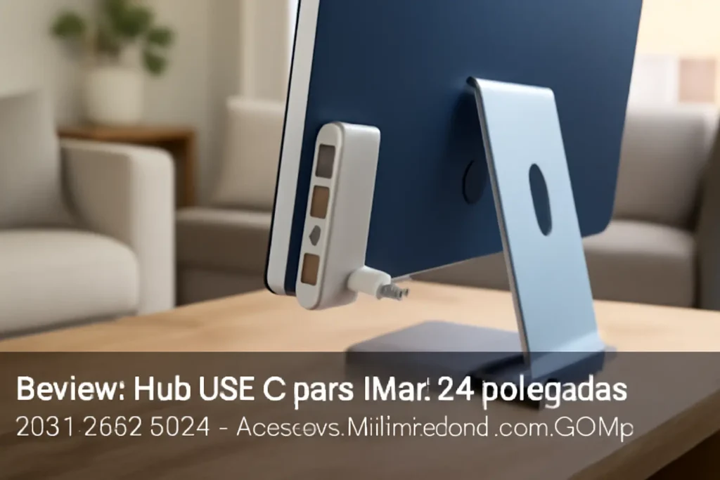 Hub USB C para iMac 24 polegadas 2021/2023/2024 - Acessório Multifuncional com SSD M.2