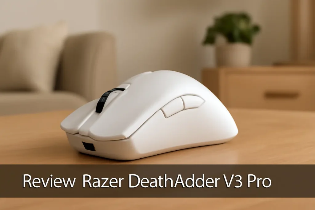 Razer Mouse para jogos sem fio DeathAdder V3 Pro: sensor de 30K DPI e até 90 horas de bateria