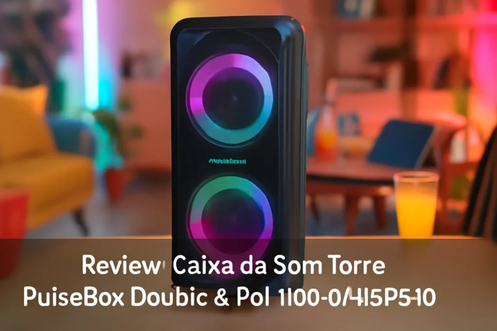 Caixa de Som Torre PulseBox Double 8 Pol 1100W Pulse - SP510