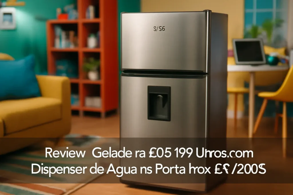 Geladeira EOS 190 Litros com Dispenser de Água na Porta Inox ERV200S