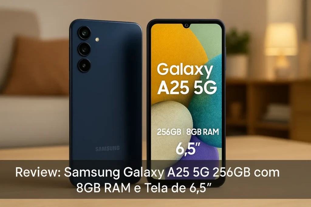 Samsung Galaxy A25 5G 256GB com 8GB RAM e Tela de 6.5"