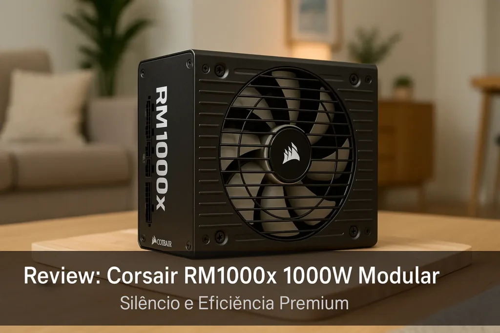 Corsair RM1000X 1000W Modular: Silêncio e Eficiência Premium