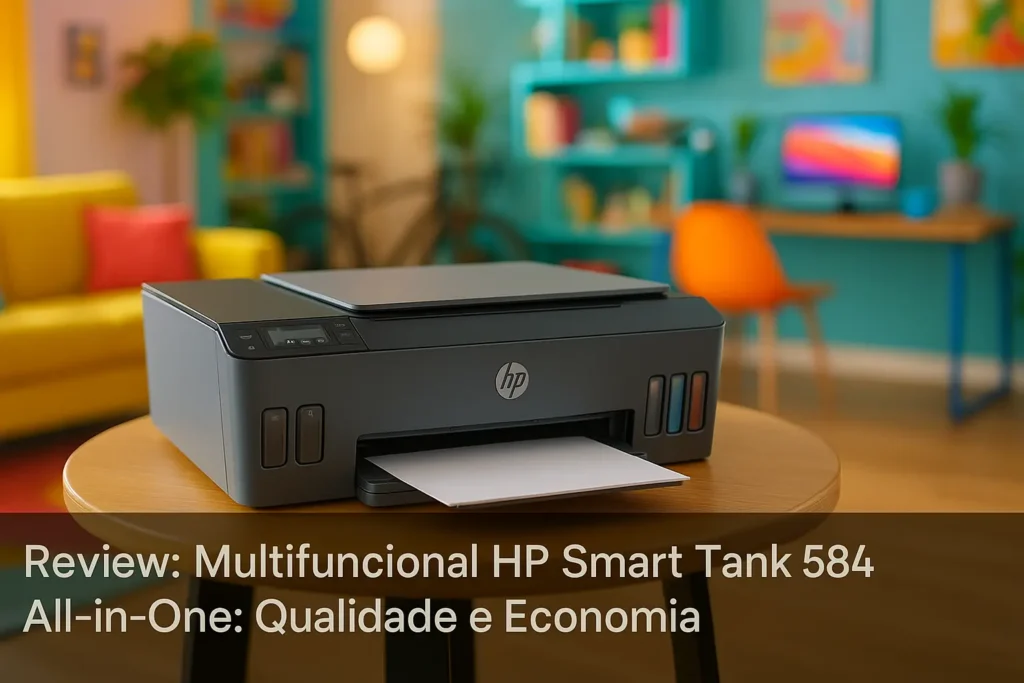 Multifuncional HP Smart Tank 584 All-in-One: Qualidade e Economia