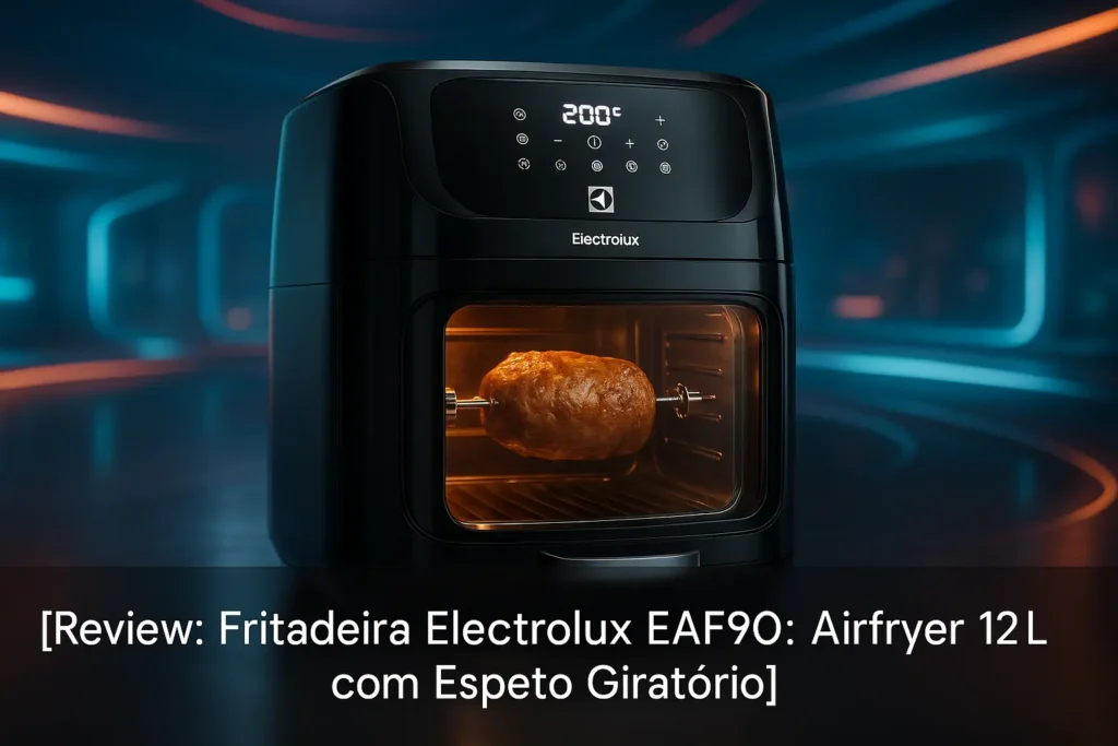 Fritadeira Electrolux EAF90: Airfryer 12L com Espeto Giratório