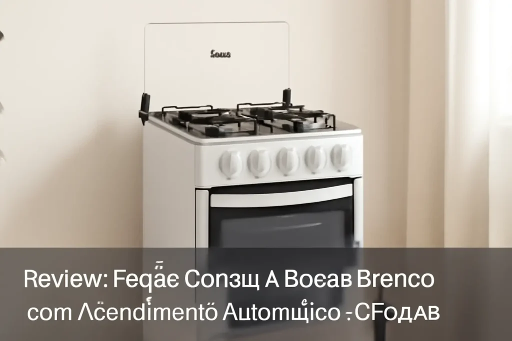 Fogão Consul 4 Bocas Branco com Acendimento Automático - CFO4NAB