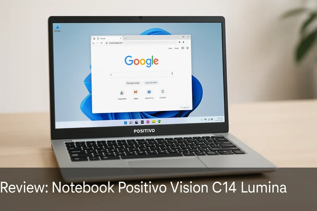 Notebook Positivo Vision C14 Lumina: leveza e praticidade