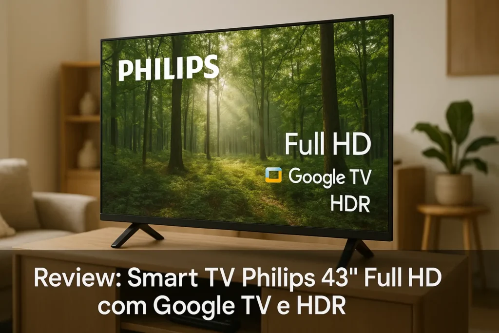 Smart TV Philips 43" Full HD com Google TV e HDR