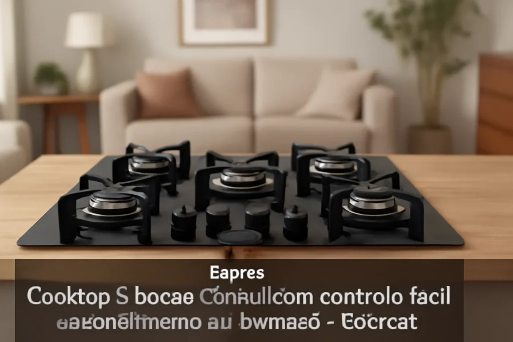 Cooktop 5 bocas Consul com controle fácil e acendimento automático - CD075AE BIVOLT