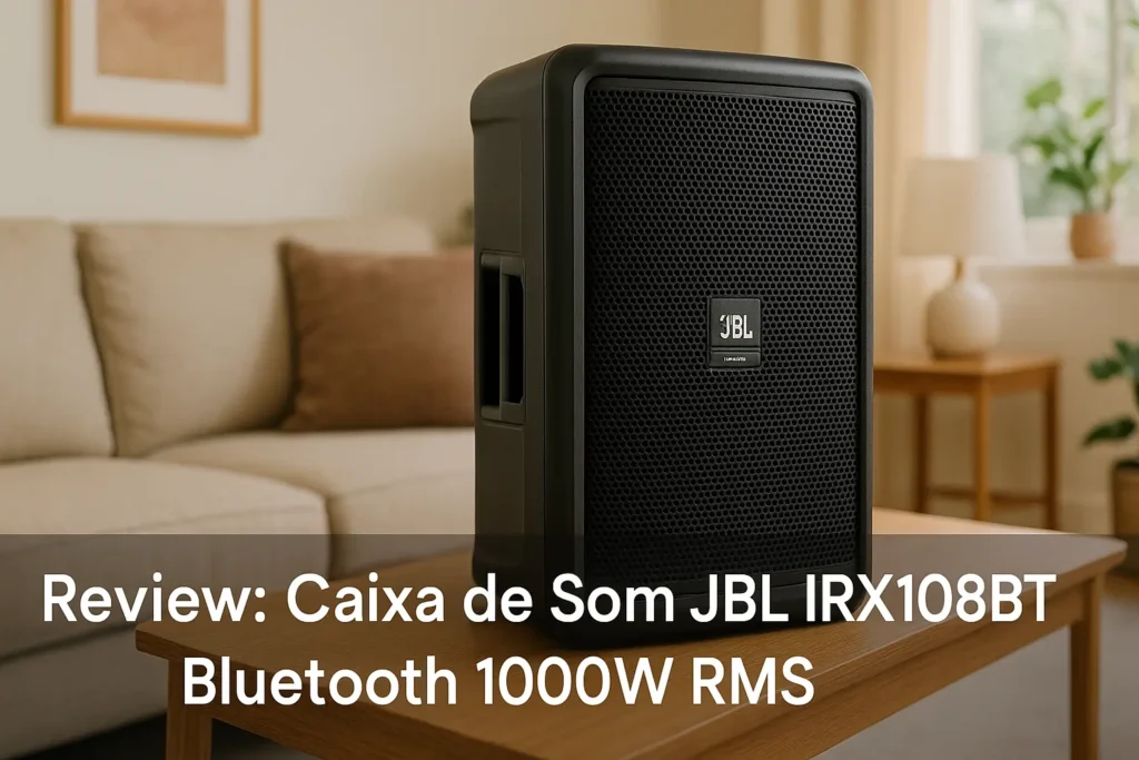 Caixa de Som JBL IRX108BT Bluetooth 1000W RMS: Potência, Conectividade e Praticidade