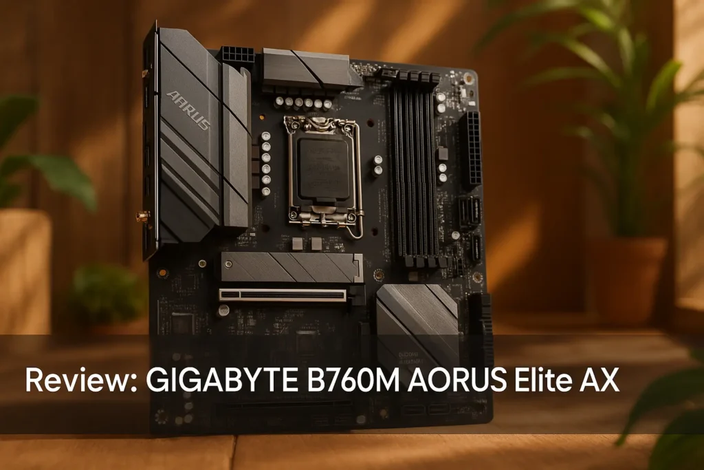 GIGABYTE B760M AORUS Elite AX: DDR5, Wi-Fi 6E e Conectividade Avançada