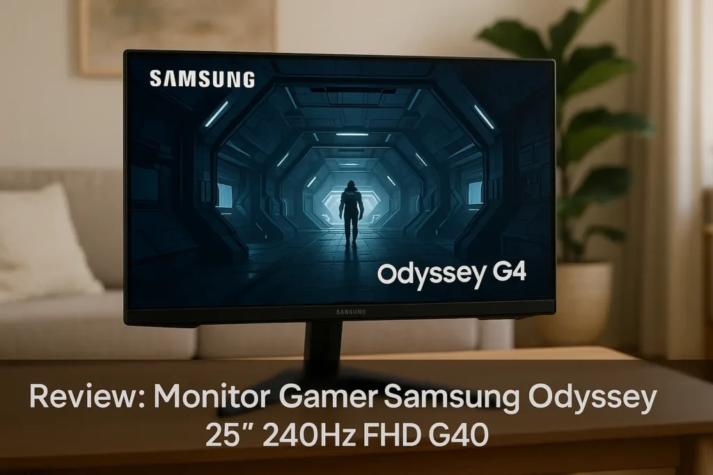 Monitor Gamer Samsung Odyssey 25" 240Hz FHD G40