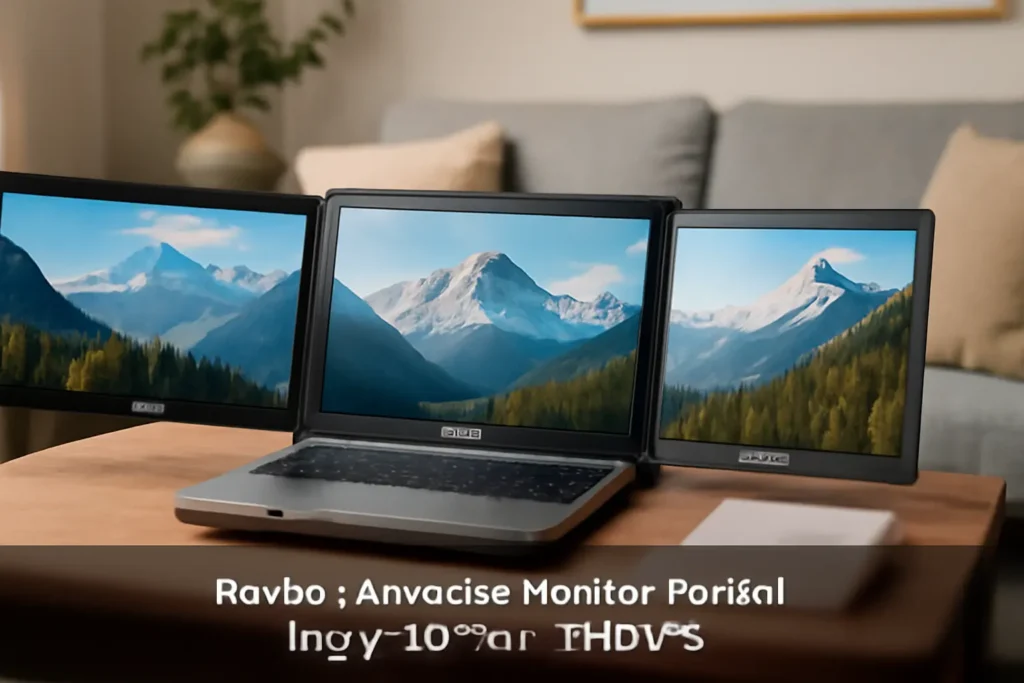 Anvazise Monitor Portátil Triplo 11.6''/14.1'' FHD IPS – Expanda Sua Produtividade