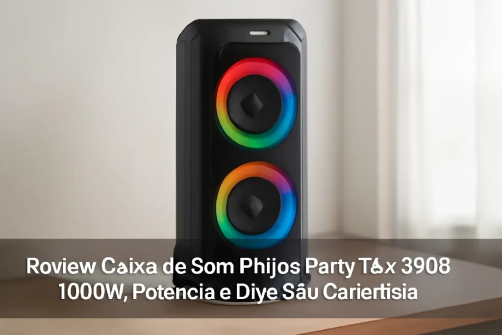 Caixa de Som Philips Party TAX 3308 1000W: Potência e Diversão Garantida
